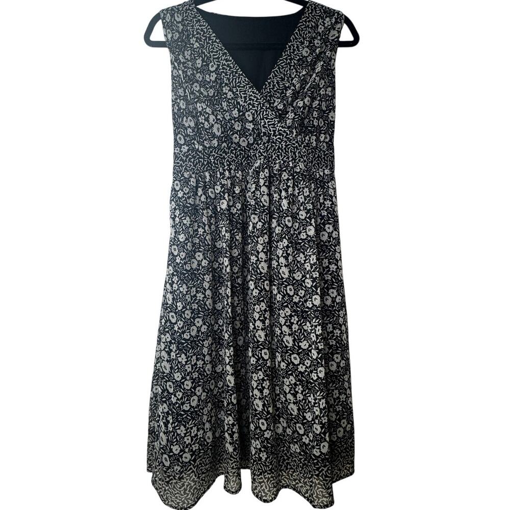 Boho Floral Medium Faux Wrap Dress